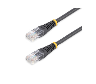 StarTech.com Câble patch UTP Cat5e de 15 m avec RJ45 moulé noir - Cordon de connexion de 15 m