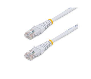 StarTech.com Câble patch UTP Cat5e de 15 m avec RJ45 moulé blanc - Cordon de connexion de 15 m