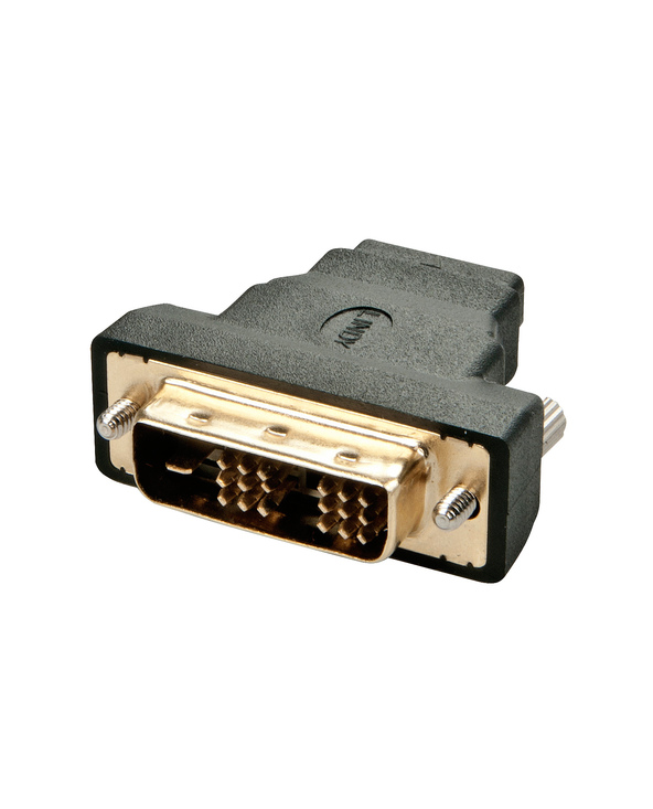 Lindy 41228 changeur de genre de câble HDMI-A FM DVI-D M Noir