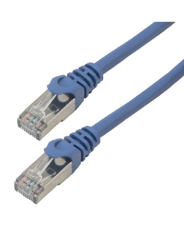 MCL 3m Cat6a S/FTP câble de réseau Bleu S/FTP (S-STP)