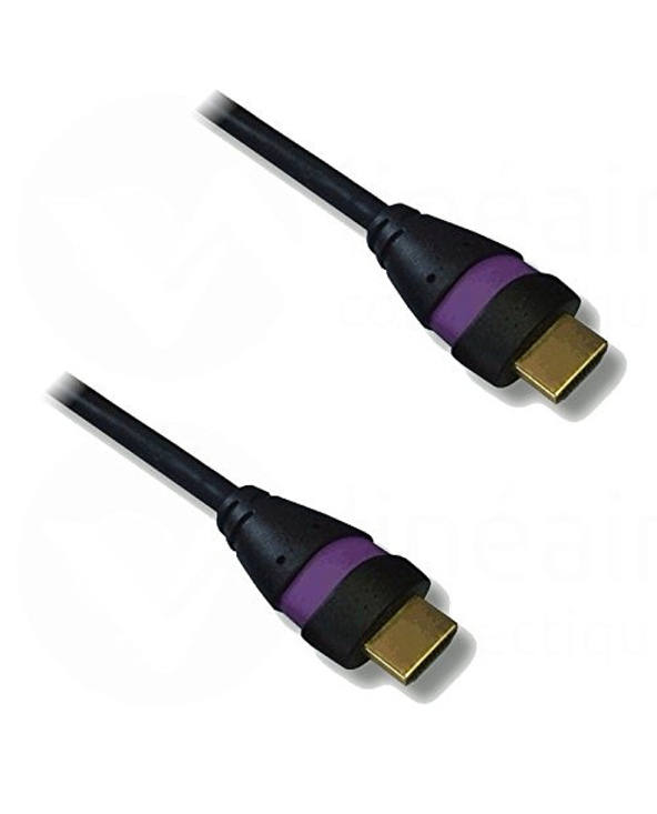 Lineaire XVHD54NMC câble HDMI 1,5 m HDMI Type A (Standard) Noir, Violet