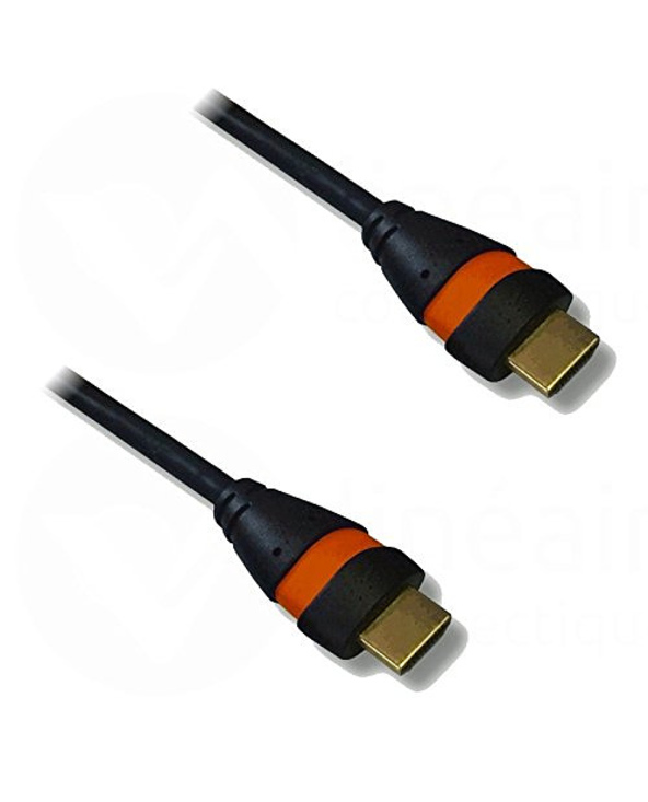 Lineaire XVHD54NOC câble HDMI 1,5 m HDMI Type A (Standard) Noir, Orange
