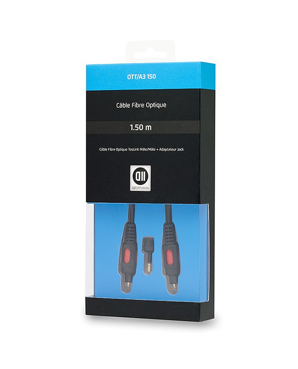 D2 Diffusion D2OPT150 câble audio 1,5 m Noir