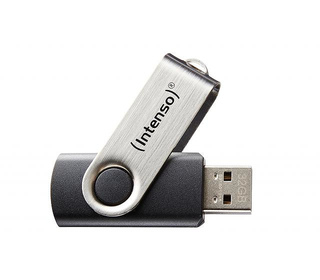 Intenso Basic Line lecteur USB flash 64 Go USB Type-A 2.0 Noir, Argent