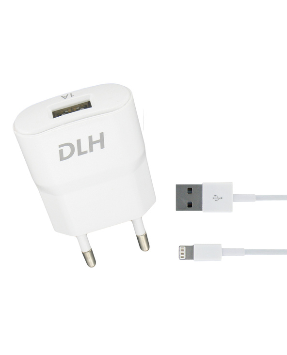 DLH CHARGEUR SECTEUR USB 5W AVEC CABLE APPLE LIGHTNING POUR IPHONE