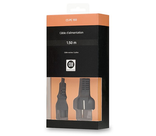 D2 Diffusion D2CSPC150 câble électrique Noir 1,5 m