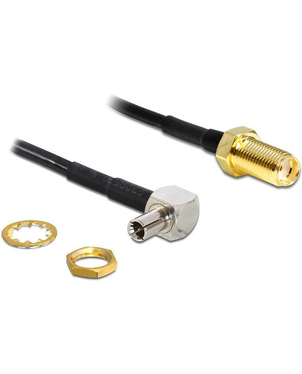DeLOCK 88487 câble coaxial 1,45 m TS-9 SMA Noir
