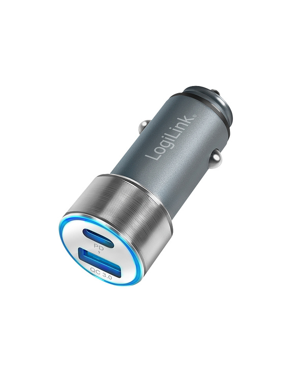 LogiLink PA0252 chargeur d'appareils mobiles Universel Gris Allume-cigare Charge rapide Auto