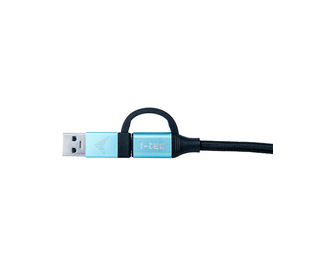 i-tec USB-C Cable to USB-C with Integrated USB 3.0 Adapter