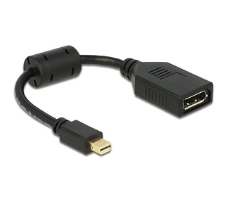 DeLOCK 65554 câble DisplayPort 0,21 m Mini DisplayPort Noir