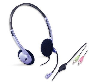 Genius Computer Technology HS-02B Stereo Headset Casque Avec fil Bureau/Centre d'appels