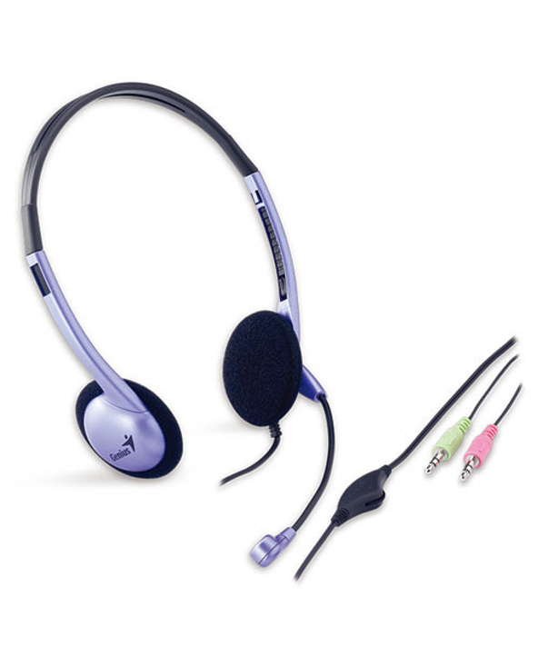Genius Computer Technology HS-02B Stereo Headset Casque Avec fil Bureau/Centre d'appels