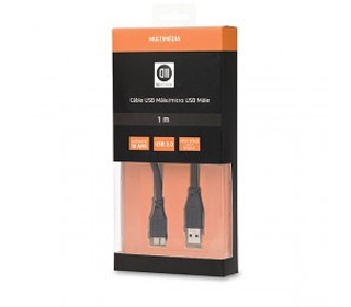 D2 Diffusion D2MICROUSB3100 câble USB 1 m USB 3.2 Gen 1 (3.1 Gen 1) USB A Micro-USB B Noir