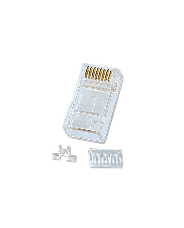 Lindy 62430 connecteur de fils RJ-45 8-pin cat.6 Transparent