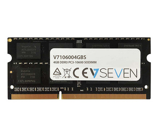 V7 4GB DDR3 PC3-10600 - 1333mhz SO DIMM Notebook Module de mémoire - V7106004GBS