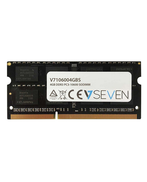V7 4GB DDR3 PC3-10600 - 1333mhz SO DIMM Notebook Module de mémoire - V7106004GBS