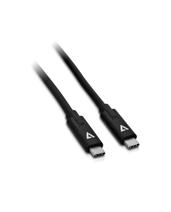 V7 Câble USB-C mâle vers mâle, noir 2m 6.6ft