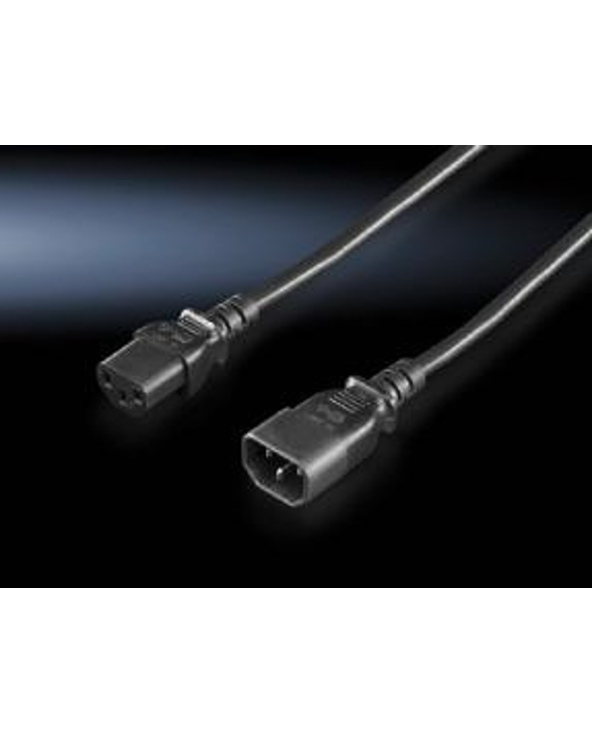 Rittal DK 7200.215 Noir 1,8 m Coupleur C14 Coupleur C13