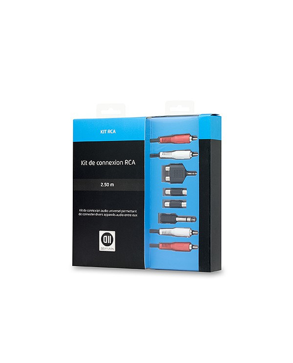 D2 Diffusion D2KITRCA câble audio 2,5 m 2 x RCA Noir