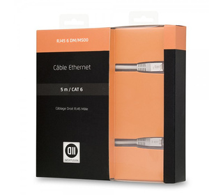 D2 Diffusion D2RJ45D500 câble de réseau Blanc 5 m Cat6