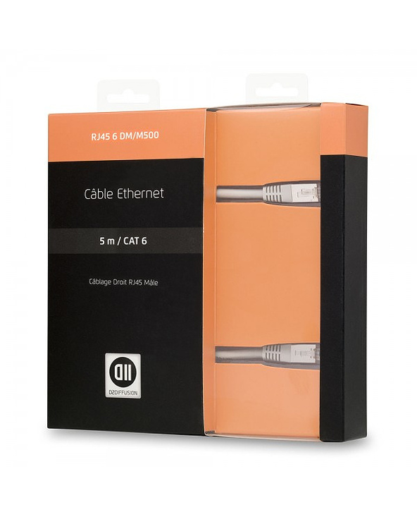 D2 Diffusion D2RJ45D500 câble de réseau Blanc 5 m Cat6