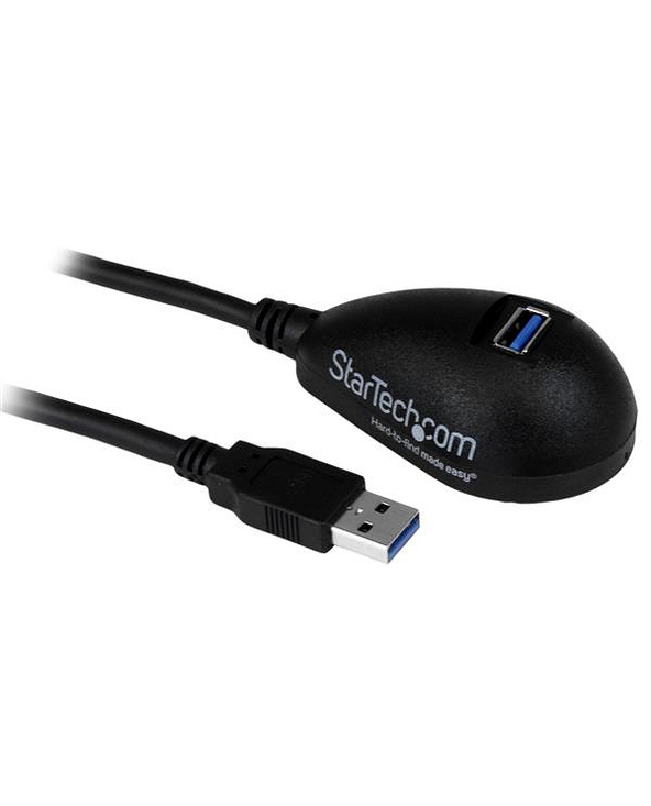 StarTech.com Câble d'extension SuperSpeed USB 3.0 de 1,5m - Rallonge USB A vers A sur socle - M/F - Noir