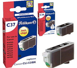 Pelikan C36/C37 cartouche d'encre 2 pièce(s) Rendement standard Noir