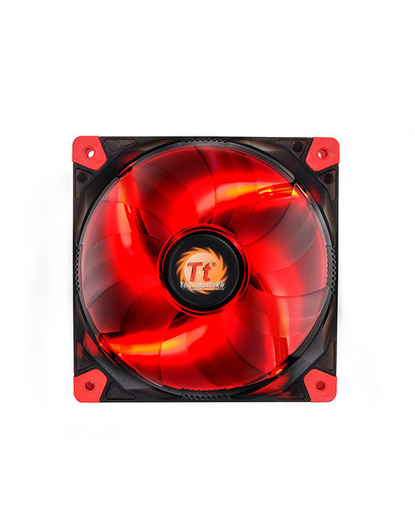 Thermaltake Luna 12 LED Re Boitier PC Ventilateur 12 cm Noir, Rouge, Transparent