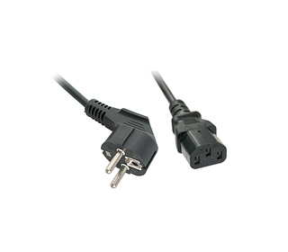 Lindy 30335 câble électrique Noir 2 m Prise d'alimentation type F Coupleur C13