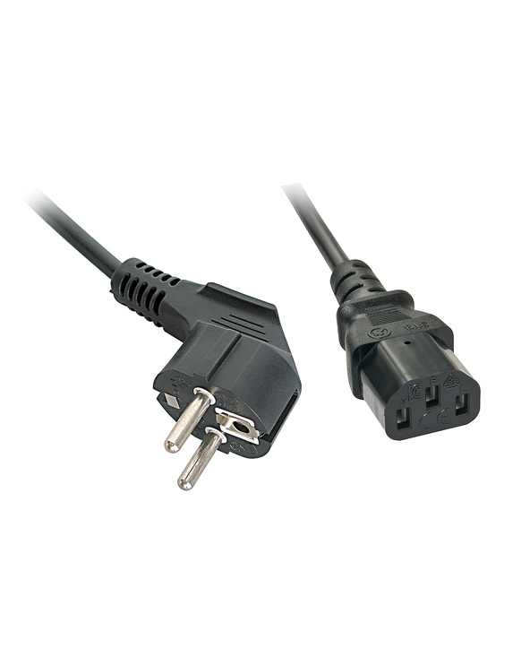 Lindy 30335 câble électrique Noir 2 m Prise d'alimentation type F Coupleur C13