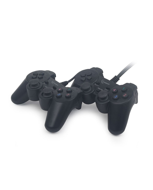 Gembird JPD-UDV2-01 accessoire de jeux vidéo Noir USB 2.0 Manette de jeu Analogique/Numérique PC