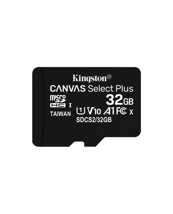 Kingston Technology Carte micSDHC Canvas Select Plus 100R A1 C10 de 32 Go + ADP