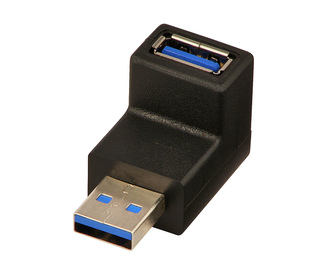 Lindy 71260 changeur de genre de câble USB A Noir