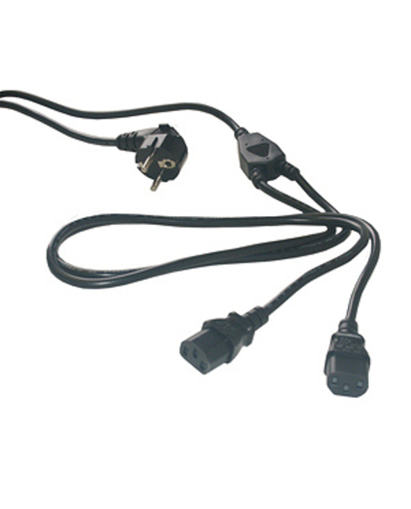 MCL Power Cable Black 2.0m Noir 2 m