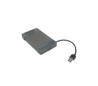 LogiLink AU0037 Boîtier de disques de stockage Boîtier disque dur/SSD Gris 2.5"