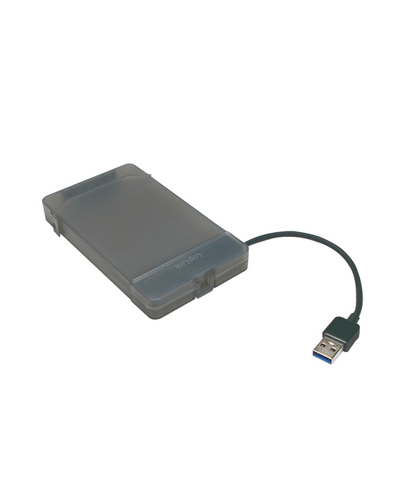 LogiLink AU0037 Boîtier de disques de stockage Boîtier disque dur/SSD Gris 2.5"