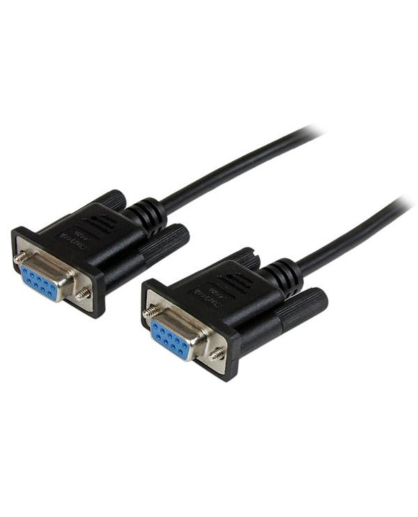 StarTech.com Câble null modem série DB9 RS232 de 2m - Cordon série DB9 vers DB9 - F/F - Noir