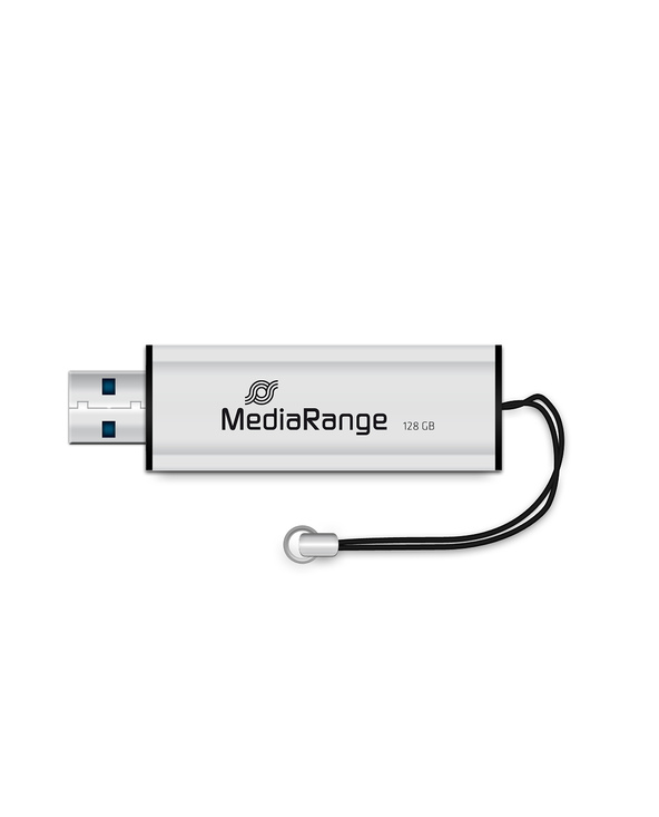 MediaRange MR918 lecteur USB flash 128 Go USB Type-A / Micro-USB 3.2 Gen 1 (3.1 Gen 1) Noir, Argent
