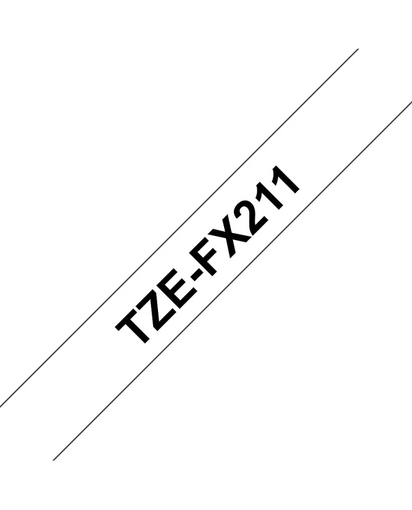 Brother TZE-FX211 ruban d'étiquette Noir sur blanc Brother TZE-FX211 ruban d'étiquette Noir sur blanc
