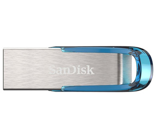 SanDisk Ultra Flair lecteur USB flash 64 Go USB Type-A 3.2 Gen 1 (3.1 Gen 1) Bleu, Argent