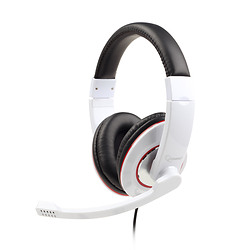 Gembird MHS-001-GW écouteur/casque Avec fil Arceau Appels/Musique Blanc
