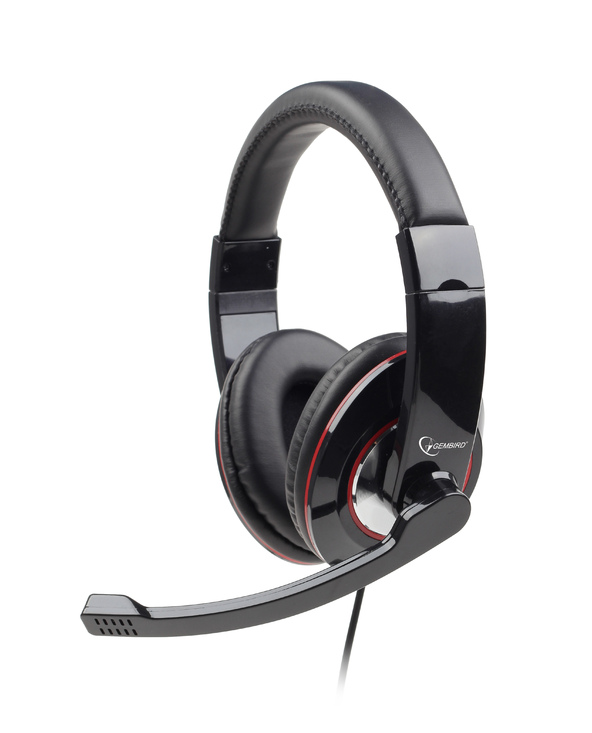 Gembird MHS-001 écouteur/casque Avec fil Arceau Musique Noir