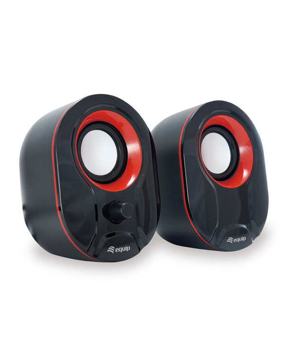 Equip 245332 haut-parleur Noir, Rouge Avec fil 3 W