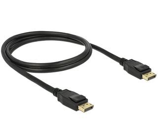 DeLOCK 1m Displayport 1.2a Noir