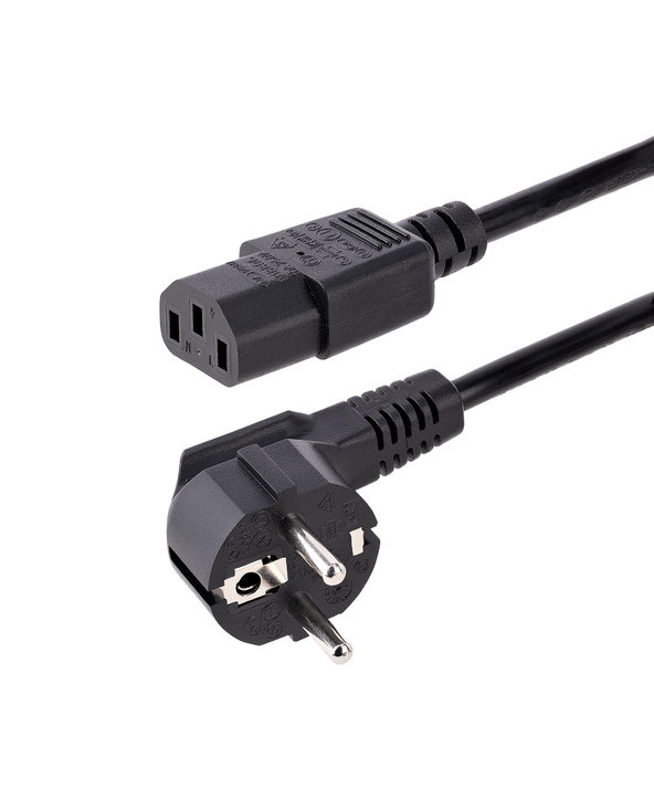 StarTech.com Cordon d'Alimentation PC de 1m - Câble Alimentation, 18AWG, 10A 250V - Cordon d'Alimentation pour Ordinateur Schuko