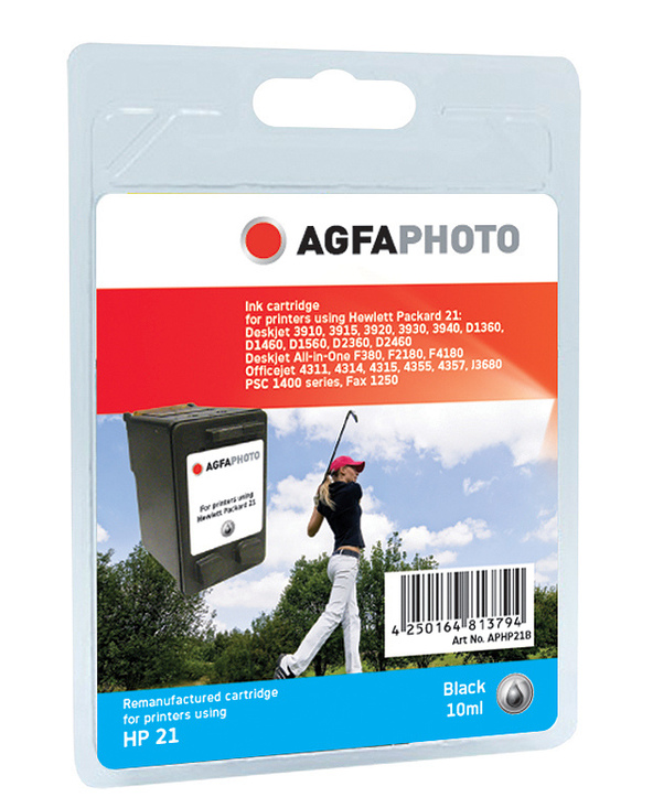 AgfaPhoto APHP21B cartouche d'encre 1 pièce(s) Noir
