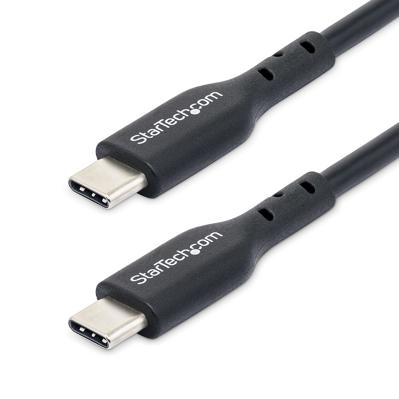 StarTech.com Chargeur USB-C de 2m, Câble USB-C, Cordon de Recharge USB 2.0 Type-C pour Ordinateur Portable, Câble de Chargement,