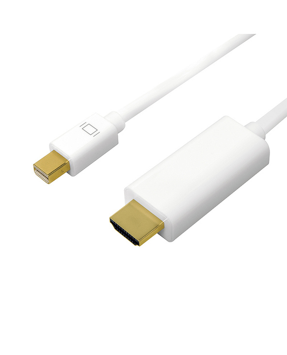 LogiLink CV0123 câble vidéo et adaptateur 2 m Mini DisplayPort HDMI Type A (Standard) Blanc