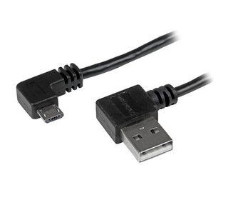 StarTech.com Câble USB A vers Micro B de 1 m avec connecteurs coudés à angle droit - M/M - Noir