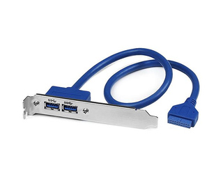 StarTech.com Adaptateur Carte Mère vers Plaque 2 Ports USB 3.0 A Femelle Encastré